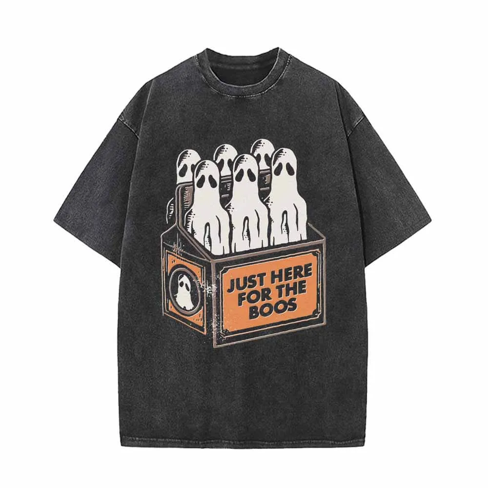 Just Here For The Boos Vintage Washed T-shirt sold by GTHIC
