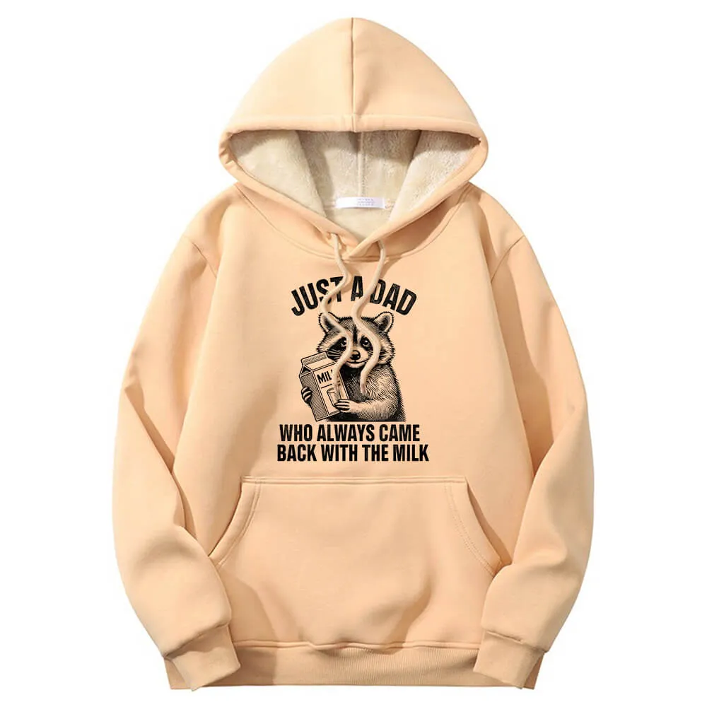 Multicolor Just A Dad Warm Fleece Sherpa Lined Hoodie sold by GTHIC product image thumbnail 2