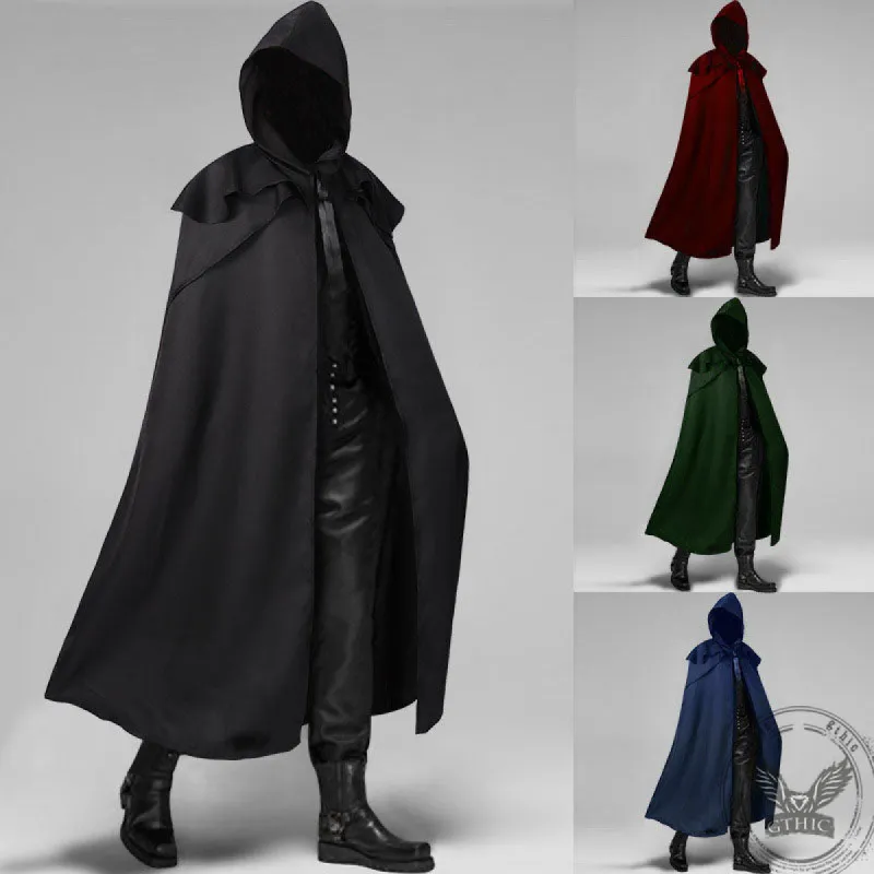Gothic Wizard Assassin Hooded Cloak sold by GTHIC