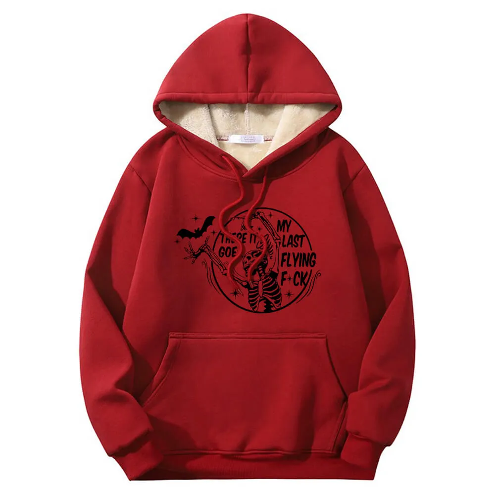 Multicolor Bat Skull Letters Fleece Crew Collar Hoodie sold by GTHIC product image thumbnail 5