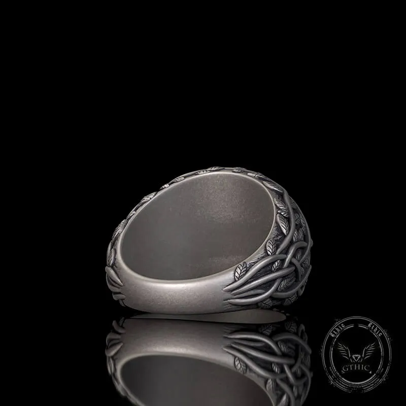 Tree Of Life Yggdrasil Sterling Silver Viking Ring sold by GTHIC product image thumbnail 5