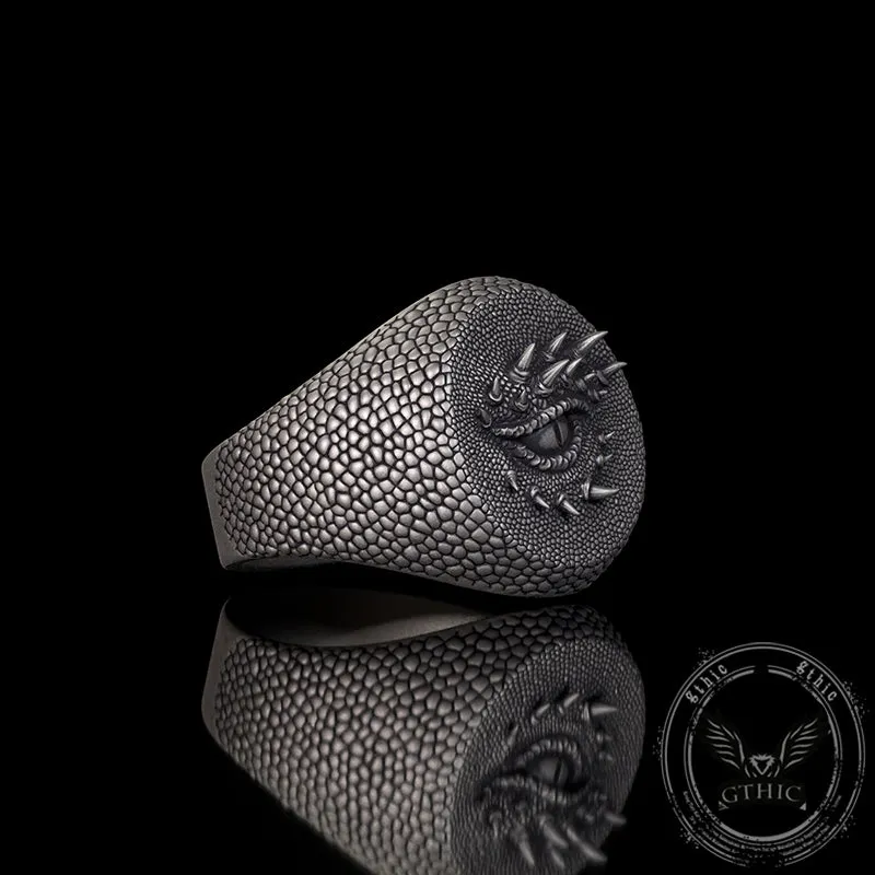 Fierce Dragon Eye Sterling Silver Ring sold by GTHIC product image thumbnail 3
