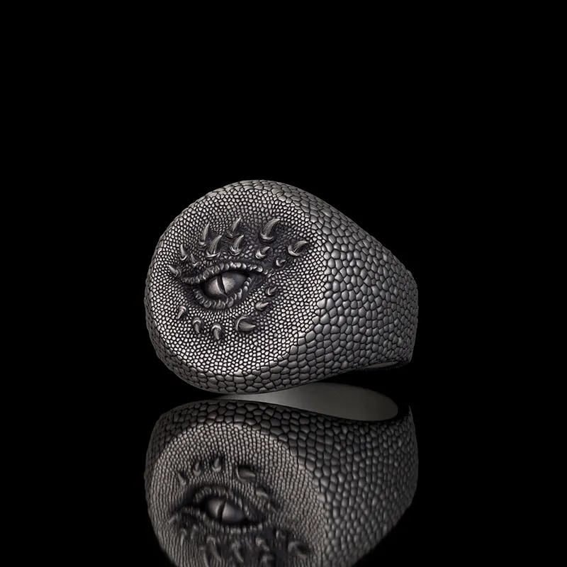Fierce Dragon Eye Sterling Silver Ring sold by GTHIC product image thumbnail 4