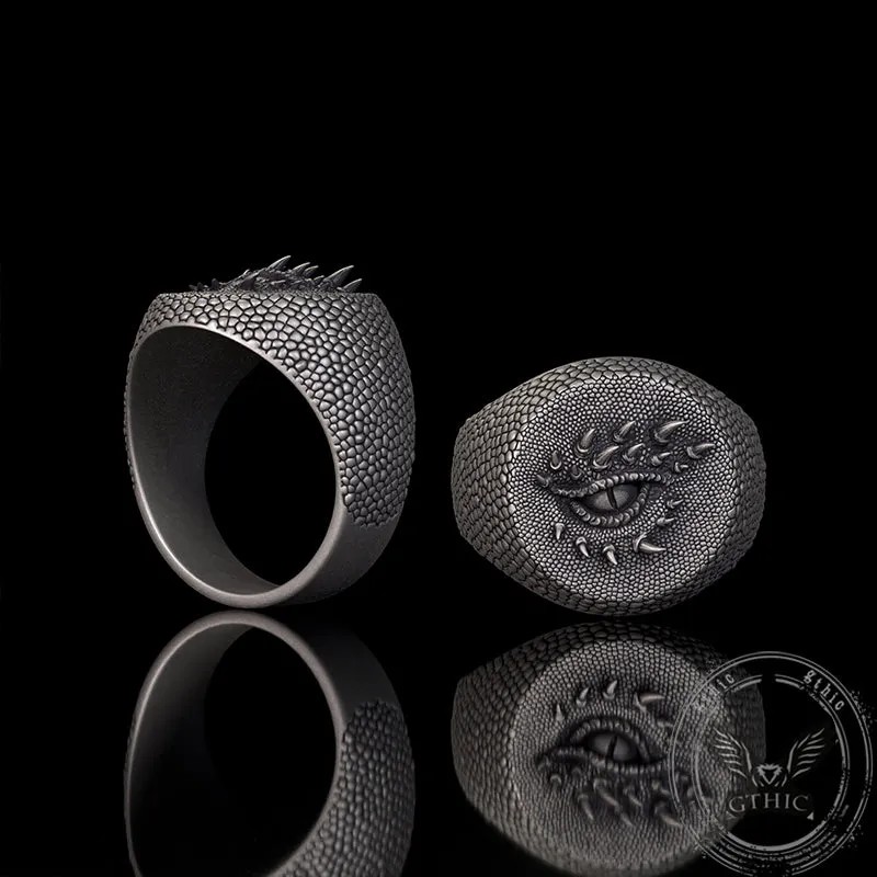 Fierce Dragon Eye Sterling Silver Ring sold by GTHIC product image thumbnail 2