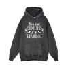 I’m Not Demure I’m Demonic Vintage Washed Hoodie sold by GTHIC