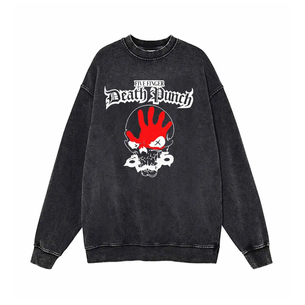 Five Finger Death Punch Vintage Vintage Washed Sweatshirt sold by GTHIC
