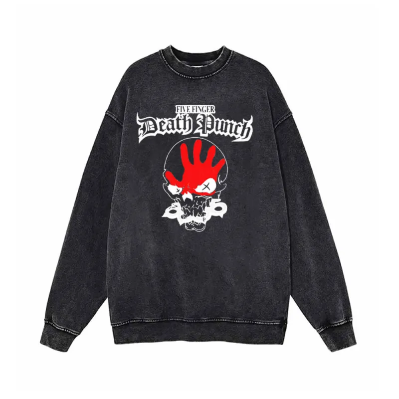 Five Finger Death Punch Vintage Vintage Washed Sweatshirt sold by GTHIC