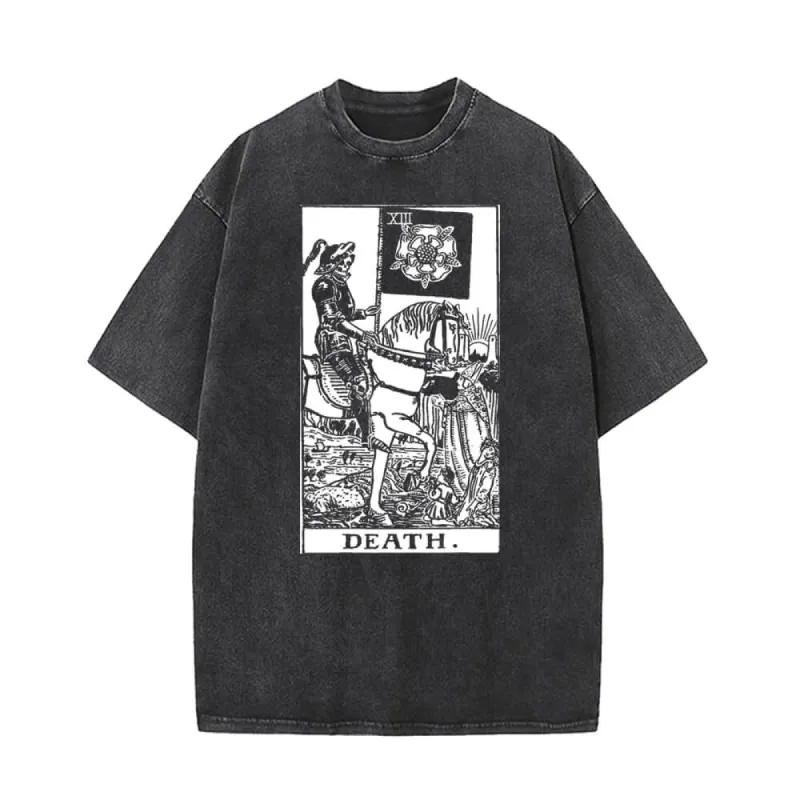 The Tarot Card Death Knight Vintage Washed T-shirt sold by GTHIC