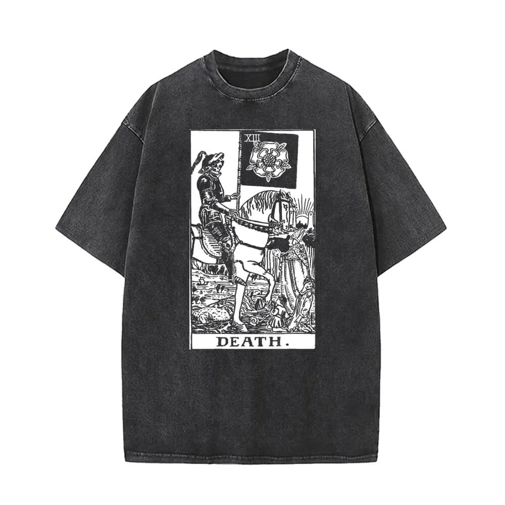 The Tarot Card Death Knight Vintage Washed T-shirt sold by GTHIC