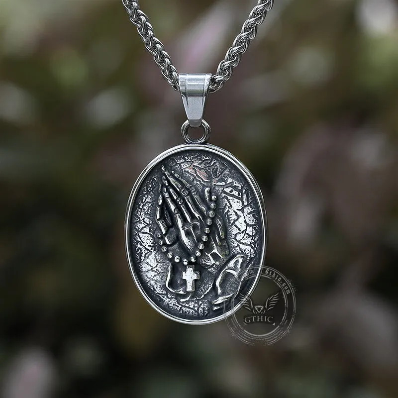 Holy Prayer Stainless Steel Christian Pendant sold by GTHIC product image thumbnail 3