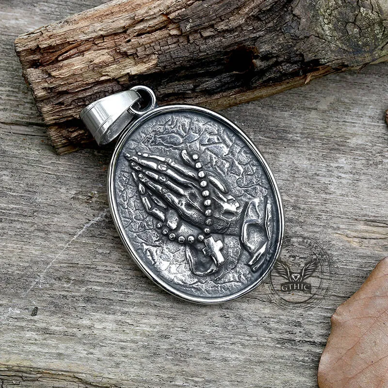 Holy Prayer Stainless Steel Christian Pendant sold by GTHIC product image thumbnail 5