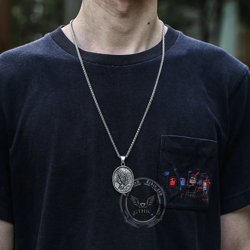 Holy Prayer Stainless Steel Christian Pendant sold by GTHIC product image thumbnail 2