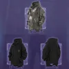 Wasteland Style Frayed Hem Fake Two-Piece Hooded Jacket sold by GTHIC
