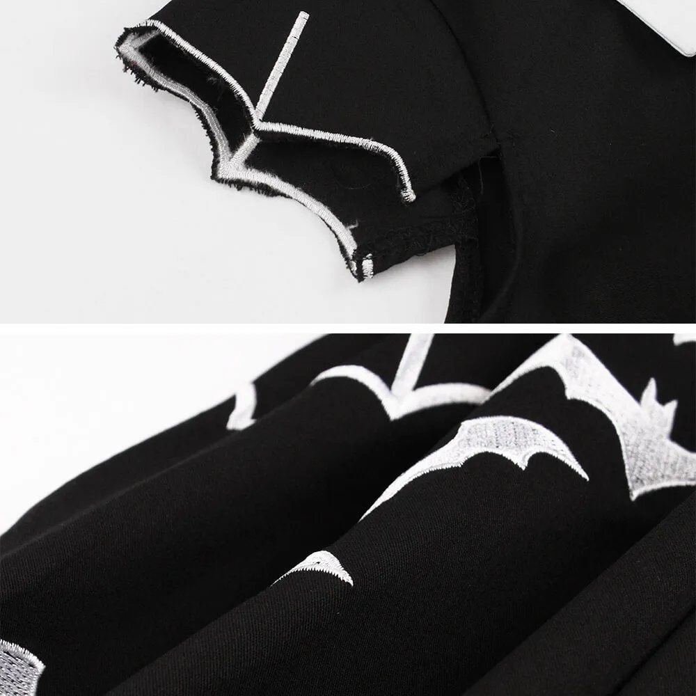 Gothic Halloween Bat Print Dress sold by GTHIC product image thumbnail 5