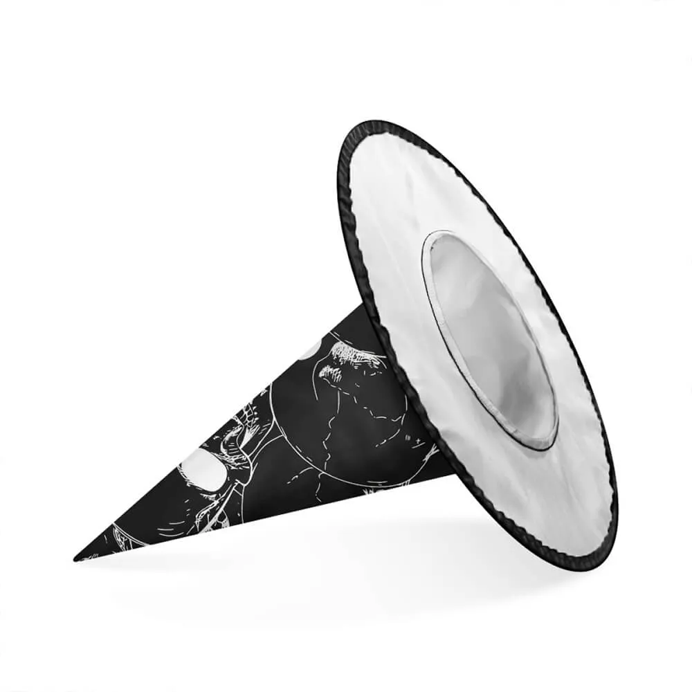 Skull Print Halloween Witch Hat sold by GTHIC product image thumbnail 4