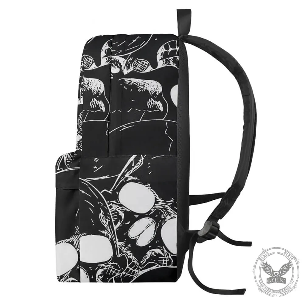 Gothic Skull Printed Casual Sports Backpack sold by GTHIC product image thumbnail 2