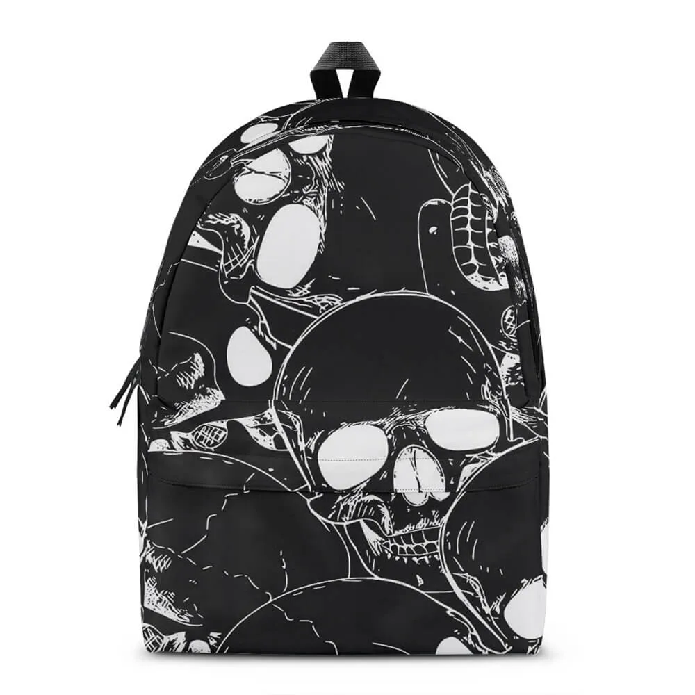 Gothic Skull Printed Casual Sports Backpack sold by GTHIC