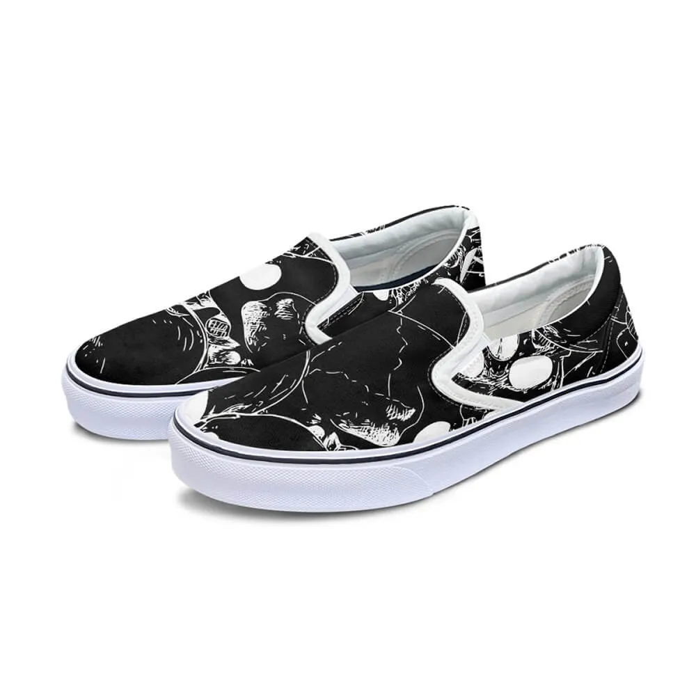 Gothic Skull Print Casual Sports Canvas Shoes sold by GTHIC product image thumbnail 3