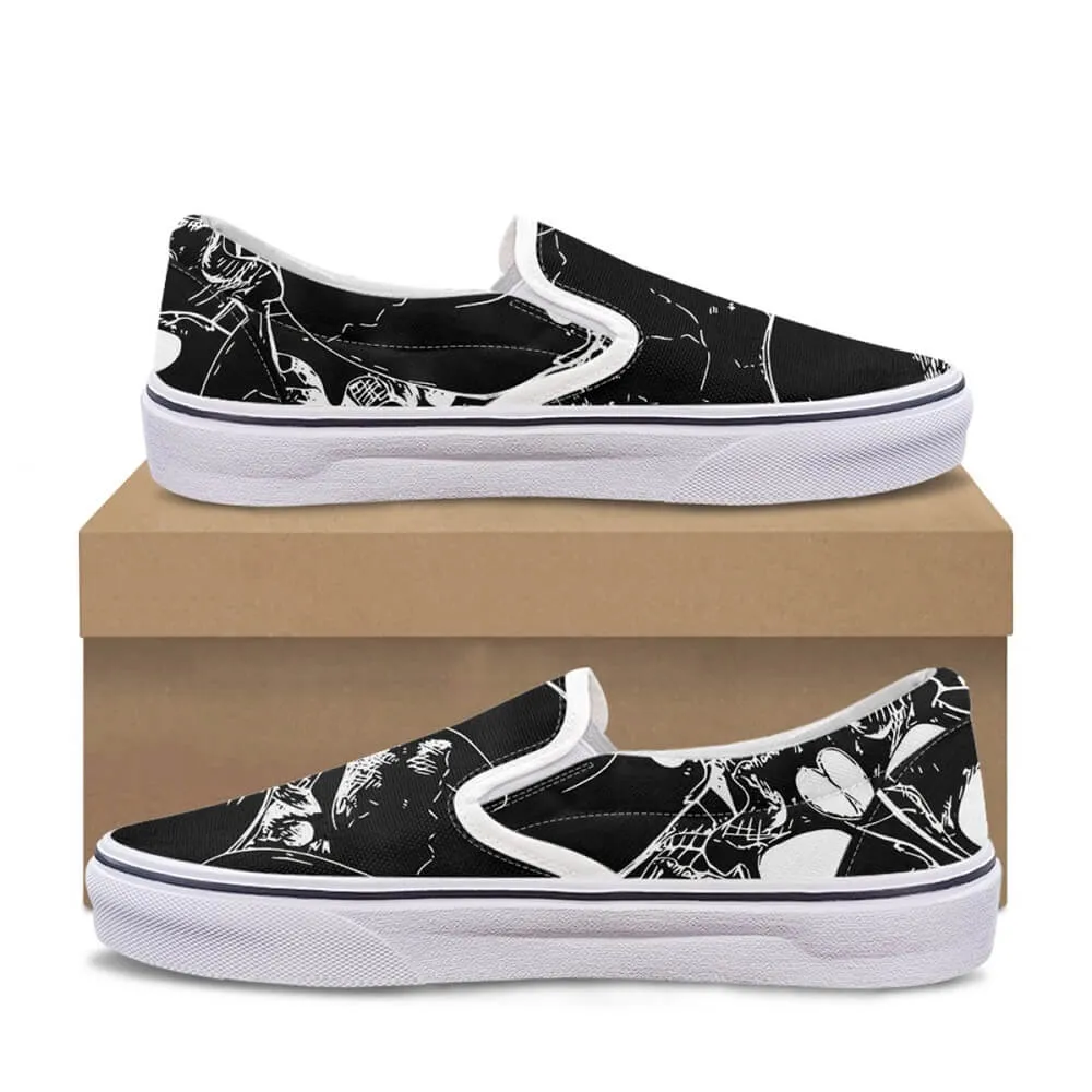 Gothic Skull Print Casual Sports Canvas Shoes sold by GTHIC