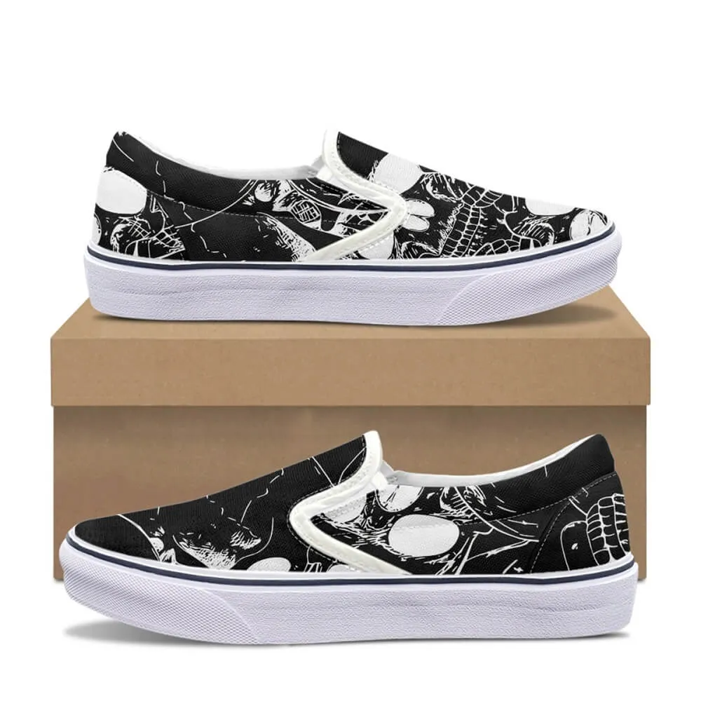 Gothic Skull Print Casual Sports Canvas Shoes sold by GTHIC product image thumbnail 2