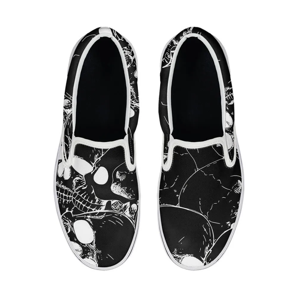 Gothic Skull Print Casual Sports Canvas Shoes sold by GTHIC product image thumbnail 4