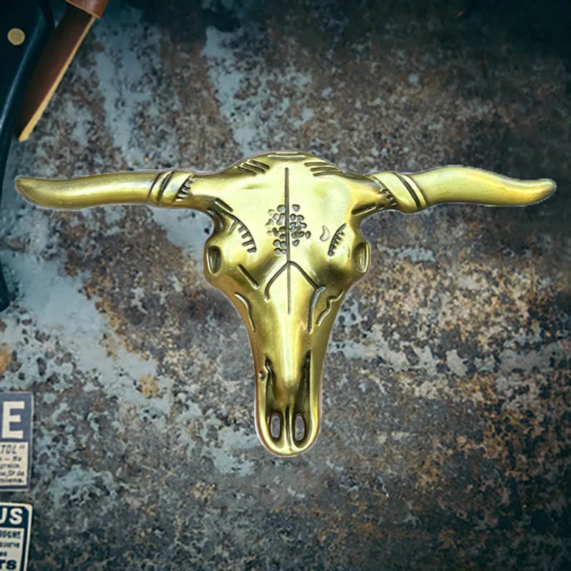 Bighorn Bison Skull Zinc Alloy Belt Buckle sold by GTHIC product image thumbnail 3