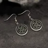 Viking Round Celtic Knot Stainless Steel Earrings sold by GTHIC