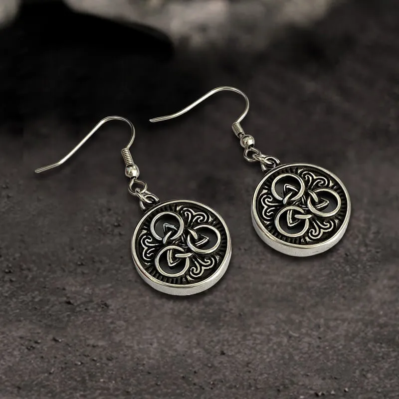 Viking Round Celtic Knot Stainless Steel Earrings sold by GTHIC