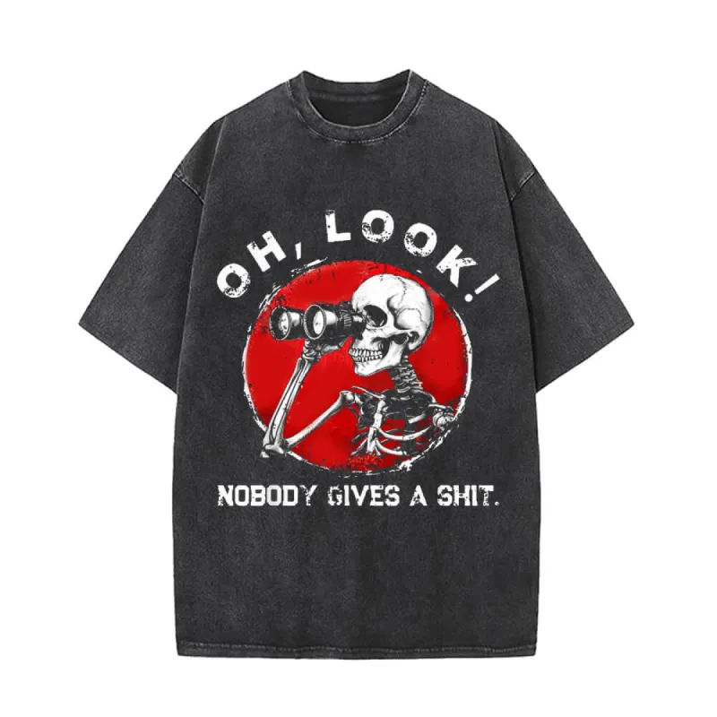 Oh Look Skeleton Vintage Washed T-shirt sold by GTHIC