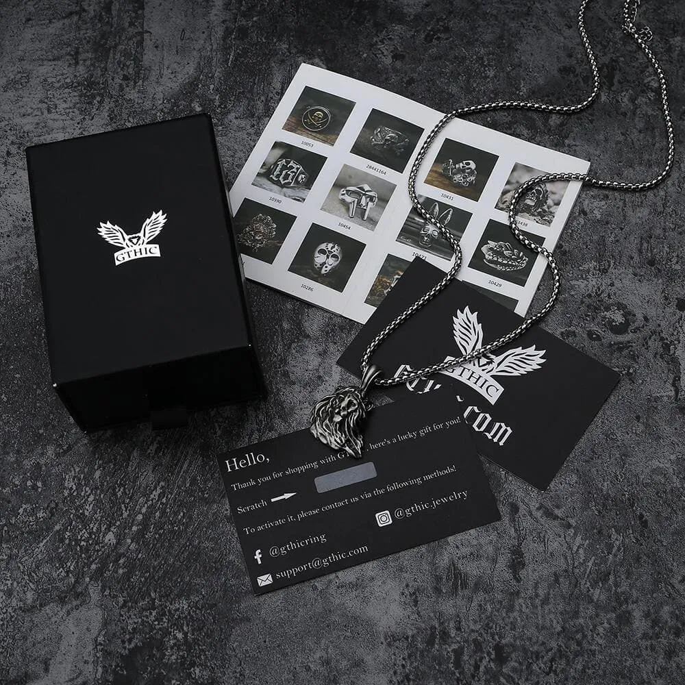 Domineering Lion Pure Tin Necklace sold by GTHIC product image thumbnail 5