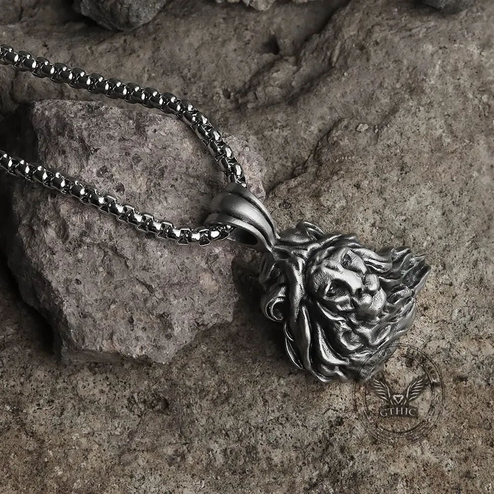 Domineering Lion Pure Tin Necklace sold by GTHIC product image thumbnail 3