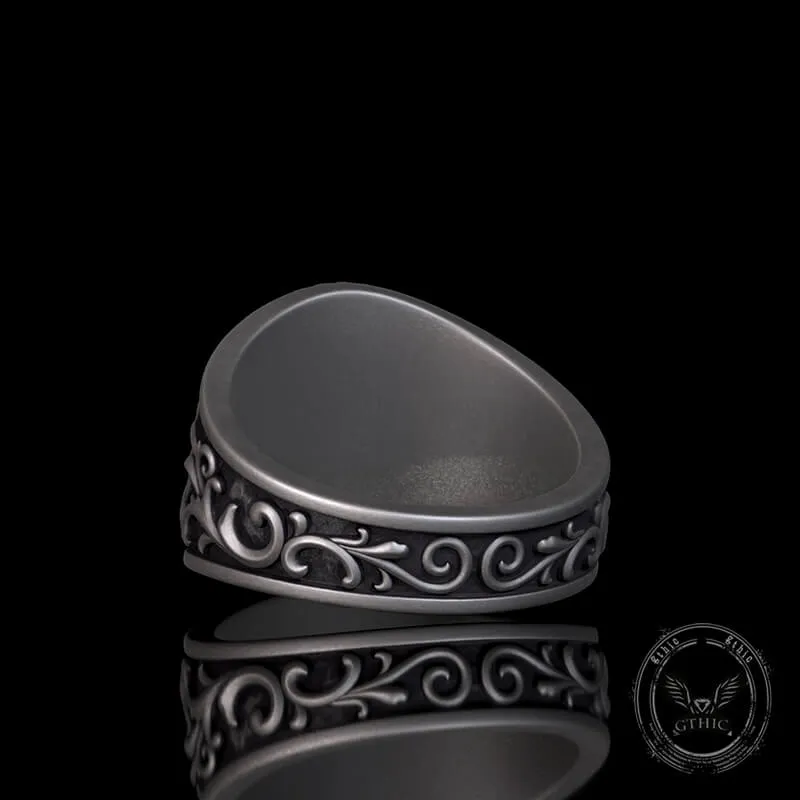 Scrolls Floral Sterling Silver Phoenix Ring sold by GTHIC product image thumbnail 5