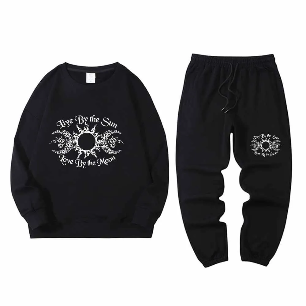 Live By The Sun Crew Collar Sweatshirt Pants Set sold by GTHIC