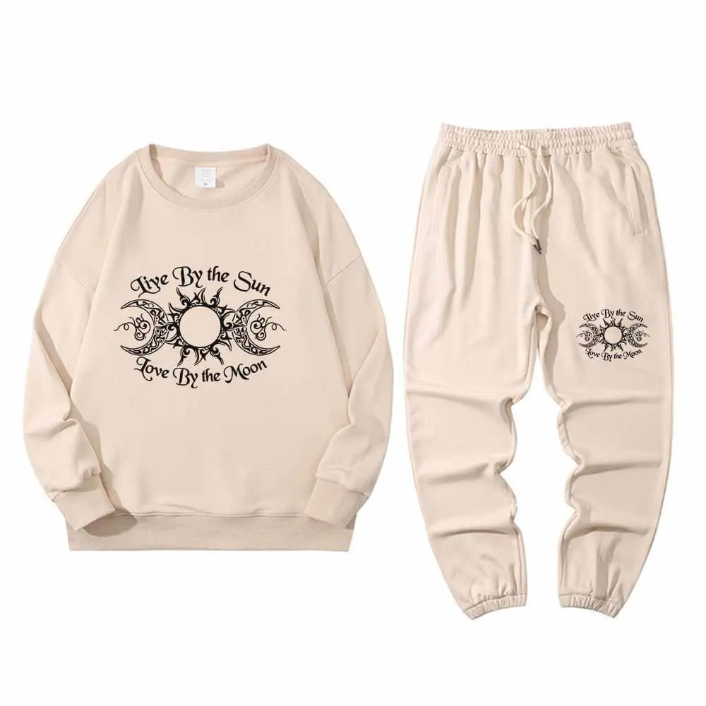 Live By The Sun Crew Collar Sweatshirt Pants Set sold by GTHIC product image thumbnail 4