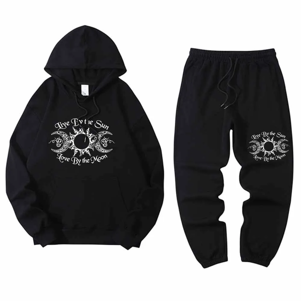 Live By The Sun Crew Collar Hoodie Pants Set sold by GTHIC