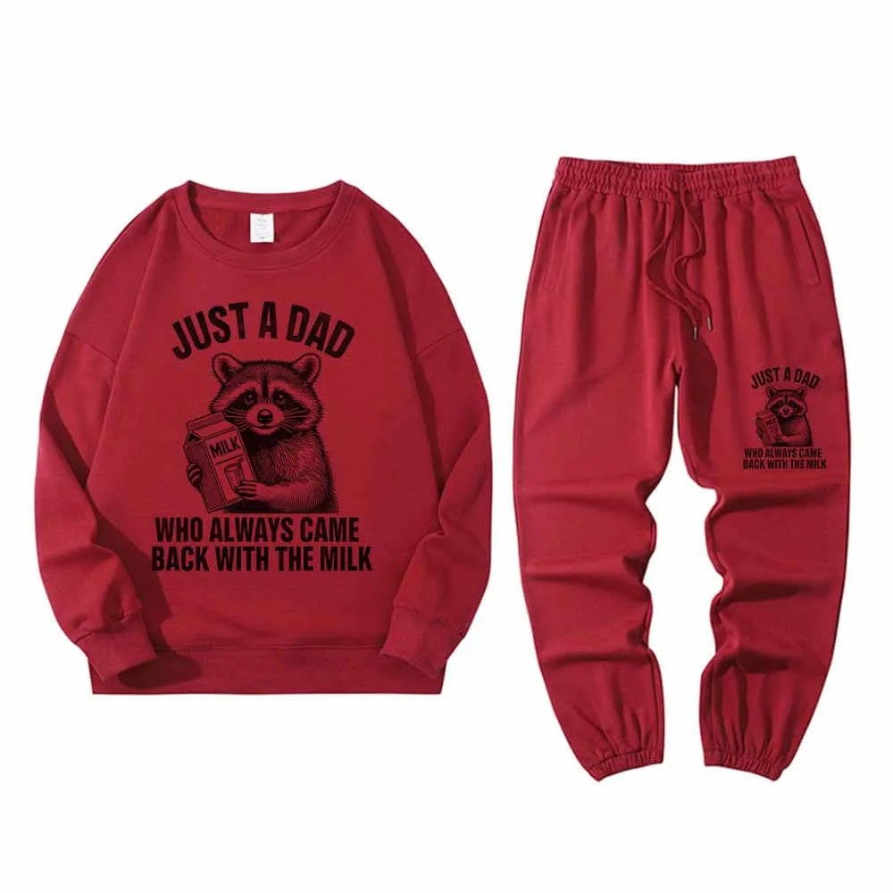 Just A Dad Raccoon Crew Collar Sweatshirt Pants Set sold by GTHIC product image thumbnail 2
