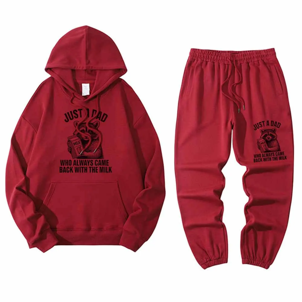 Just A Dad Raccoon Crew Collar Hoodie Pants Set sold by GTHIC product image thumbnail 2