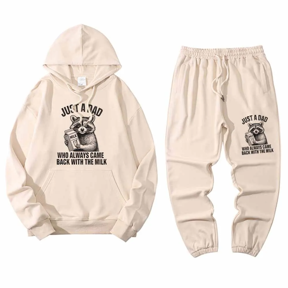 Just A Dad Raccoon Crew Collar Hoodie Pants Set sold by GTHIC product image thumbnail 3
