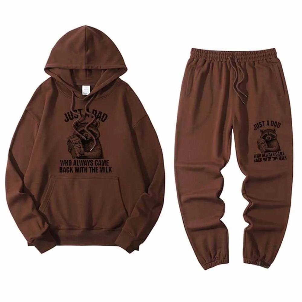 Just A Dad Raccoon Crew Collar Hoodie Pants Set sold by GTHIC product image thumbnail 5