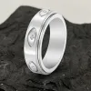 Vintage All-seeing Eye Stainless Steel Spinner Ring sold by GTHIC