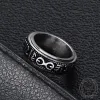 Vintage Six-Word Mantra Stainless Steel Spinner Ring sold by GTHIC