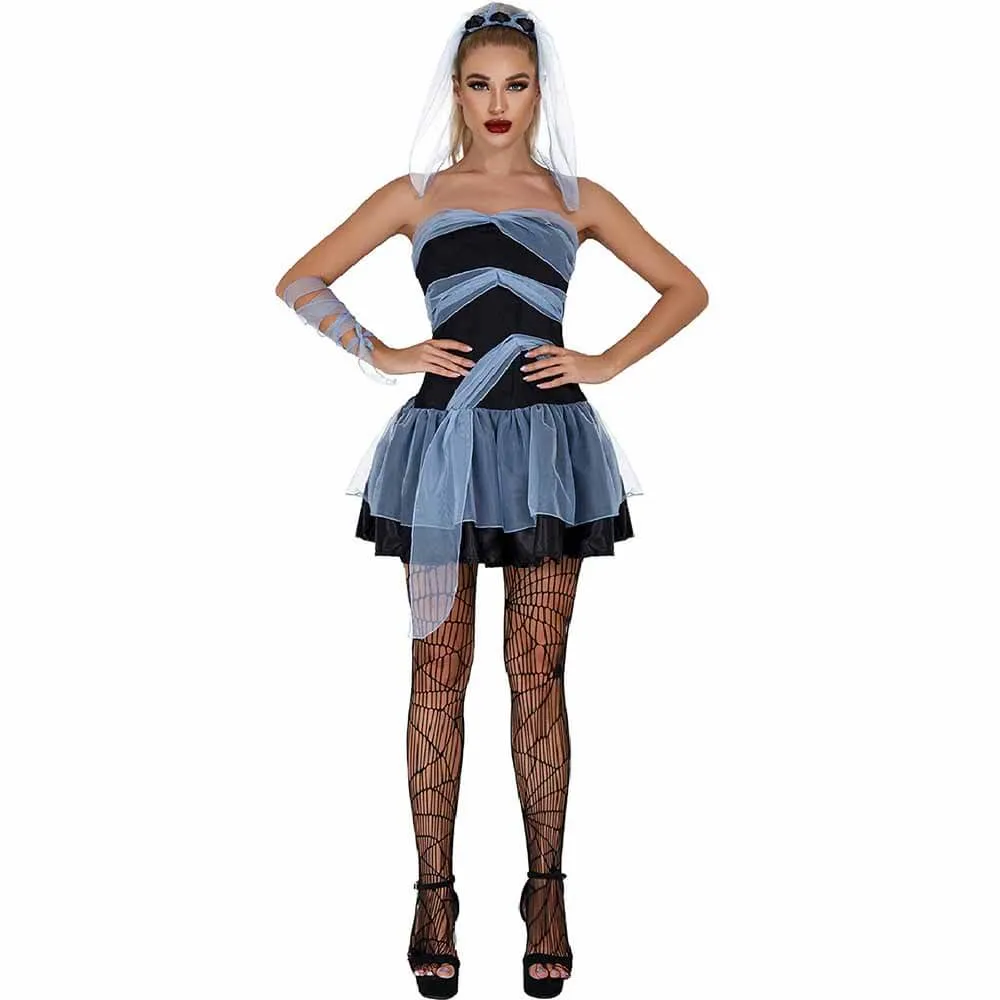 Gothic Tulle Bandeau Mini Dress sold by GTHIC