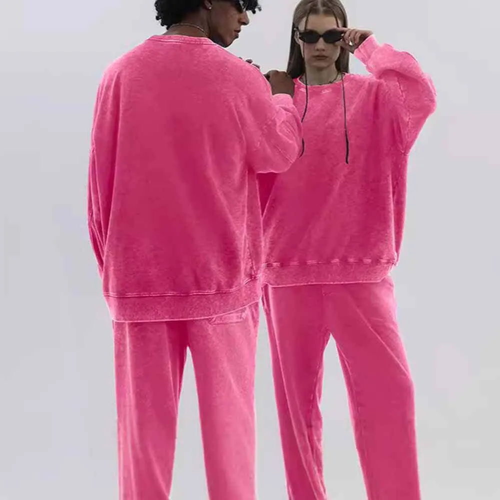 Multicolor Vintage Washed Crew Collar Sweatshirt Pants sold by GTHIC product image thumbnail 4