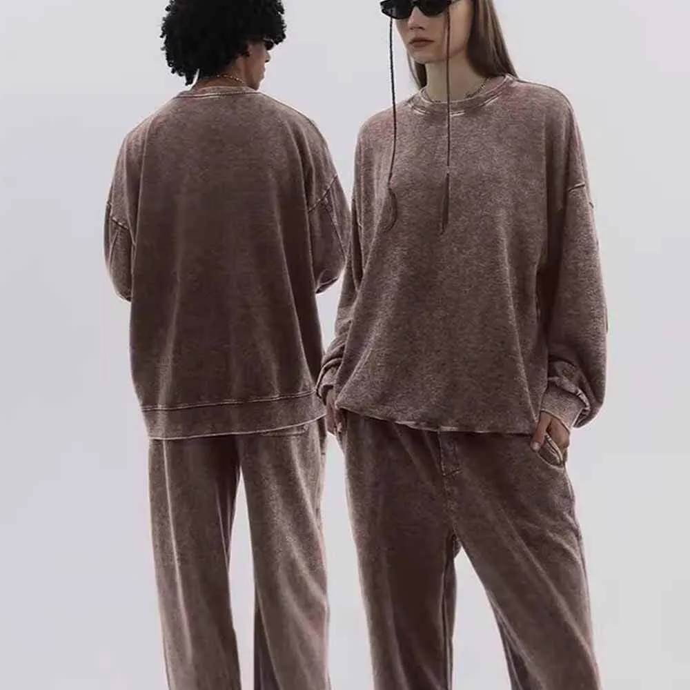 Multicolor Vintage Washed Crew Collar Sweatshirt Pants sold by GTHIC product image thumbnail 3