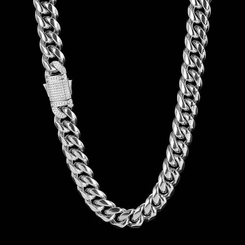Diamond Cuban Link Stainless Steel Choker Chain sold by GTHIC