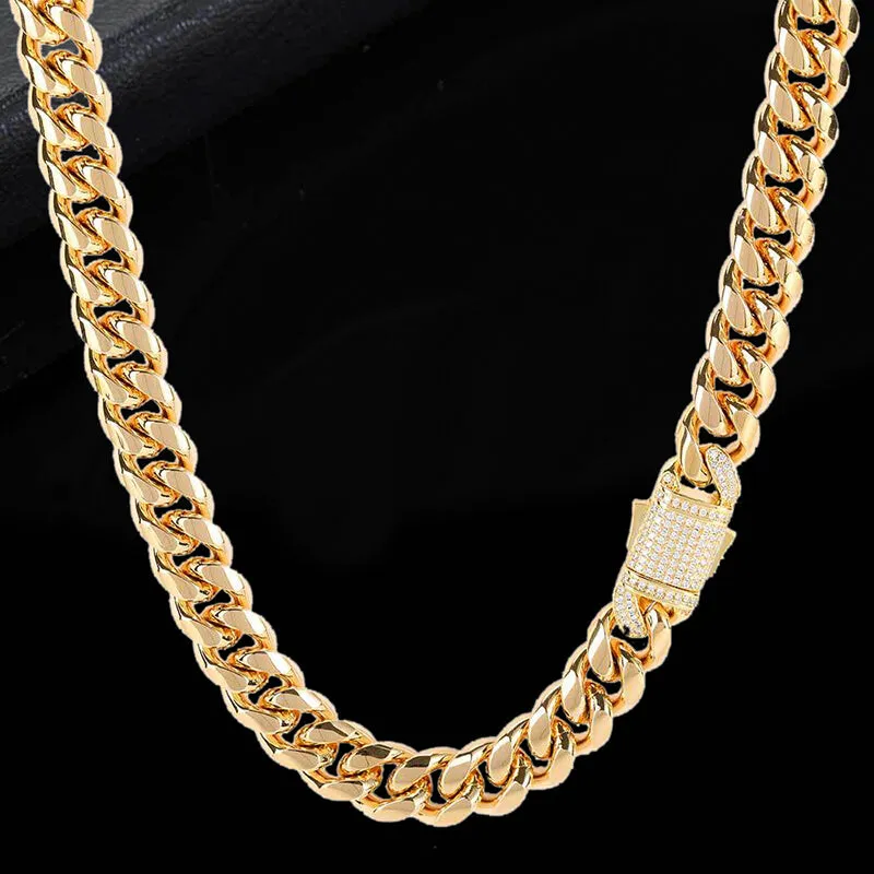 Diamond Cuban Link Stainless Steel Choker Chain sold by GTHIC product image thumbnail 3