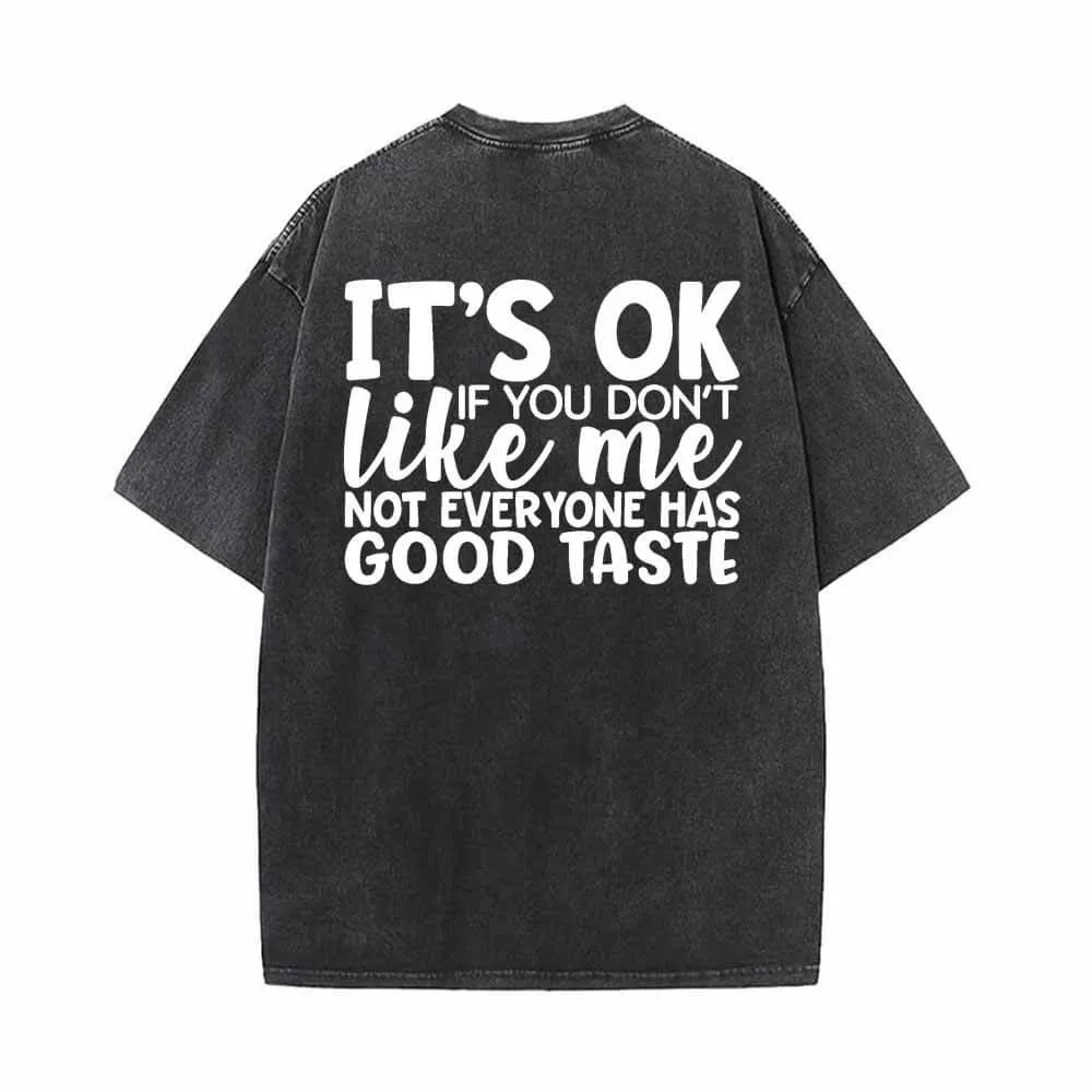 It's Ok If You Don't Like Me Vintage Washed T-shirt sold by GTHIC product image thumbnail 2