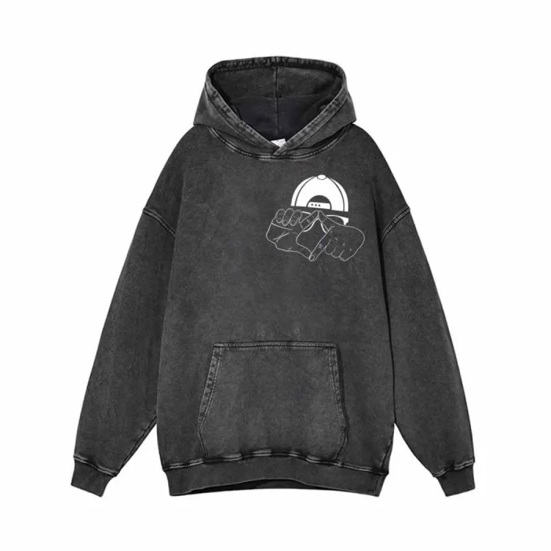 Hip Hop Cool Guy Vintage Washed Hoodie sold by GTHIC