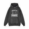 Vibing With My Demons Vintage Washed Hoodie sold by GTHIC