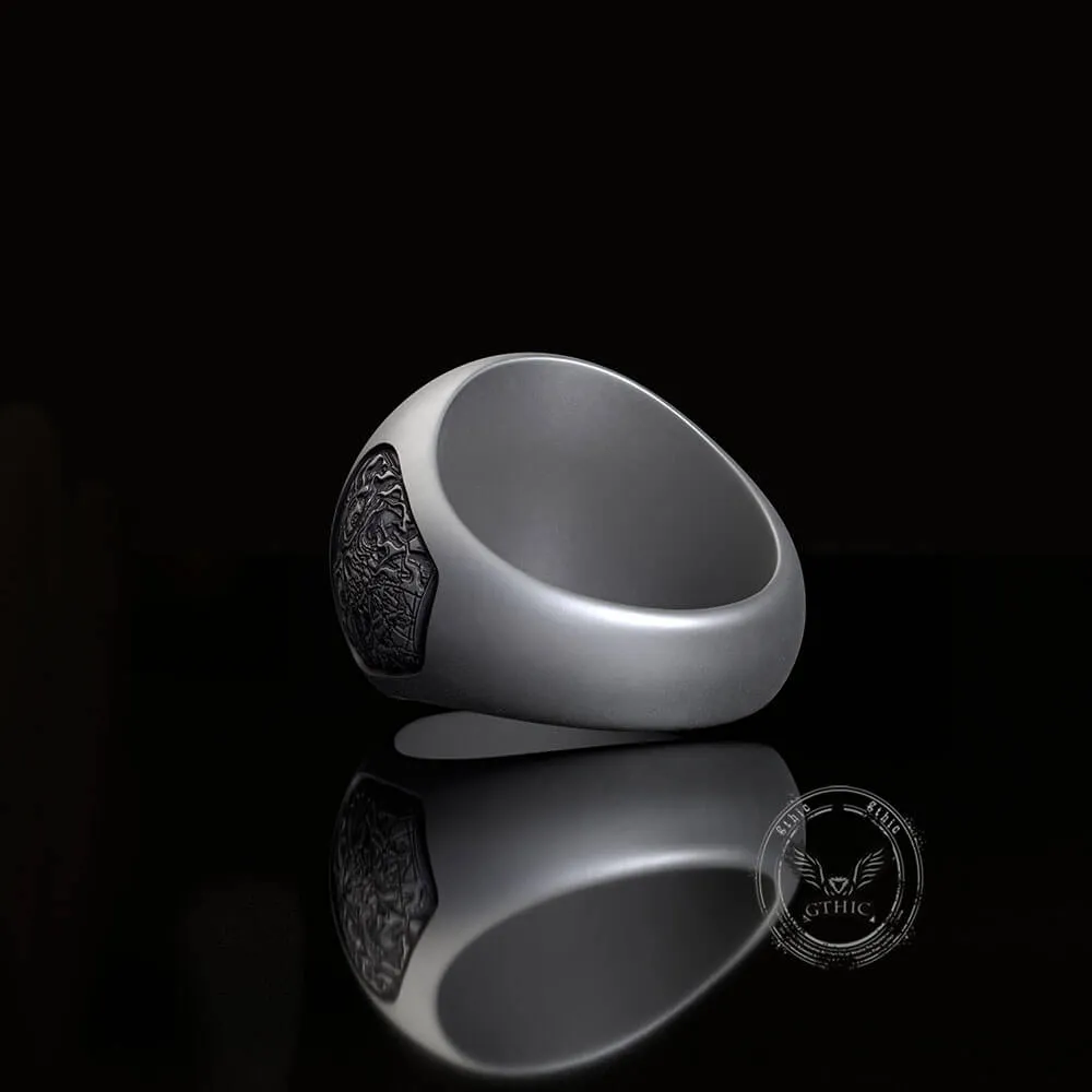 Vintage Demon Skull Silver Ring sold by GTHIC product image thumbnail 5